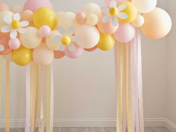 Pastel & Daisy ballonnenboog decoratie